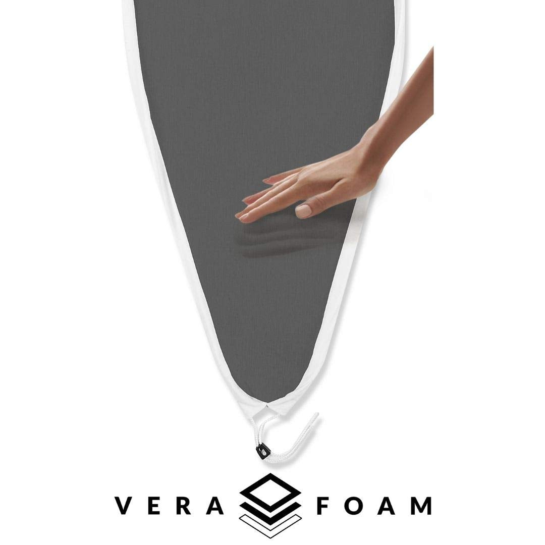 Premium Portable Ironing Board with Memory Foam Cover & Adjustable Height – Heavy-Duty Frame