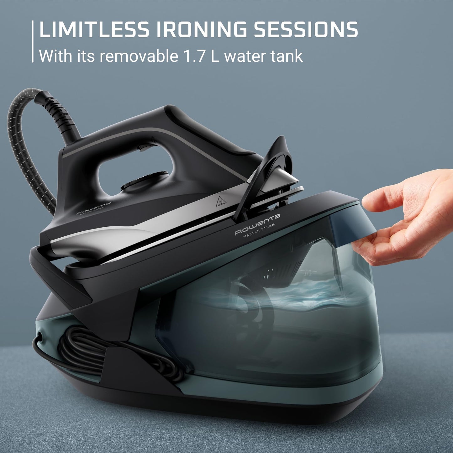 Professional Steam Station with Stainless Steel Soleplate & Built-In Pump – 1750W