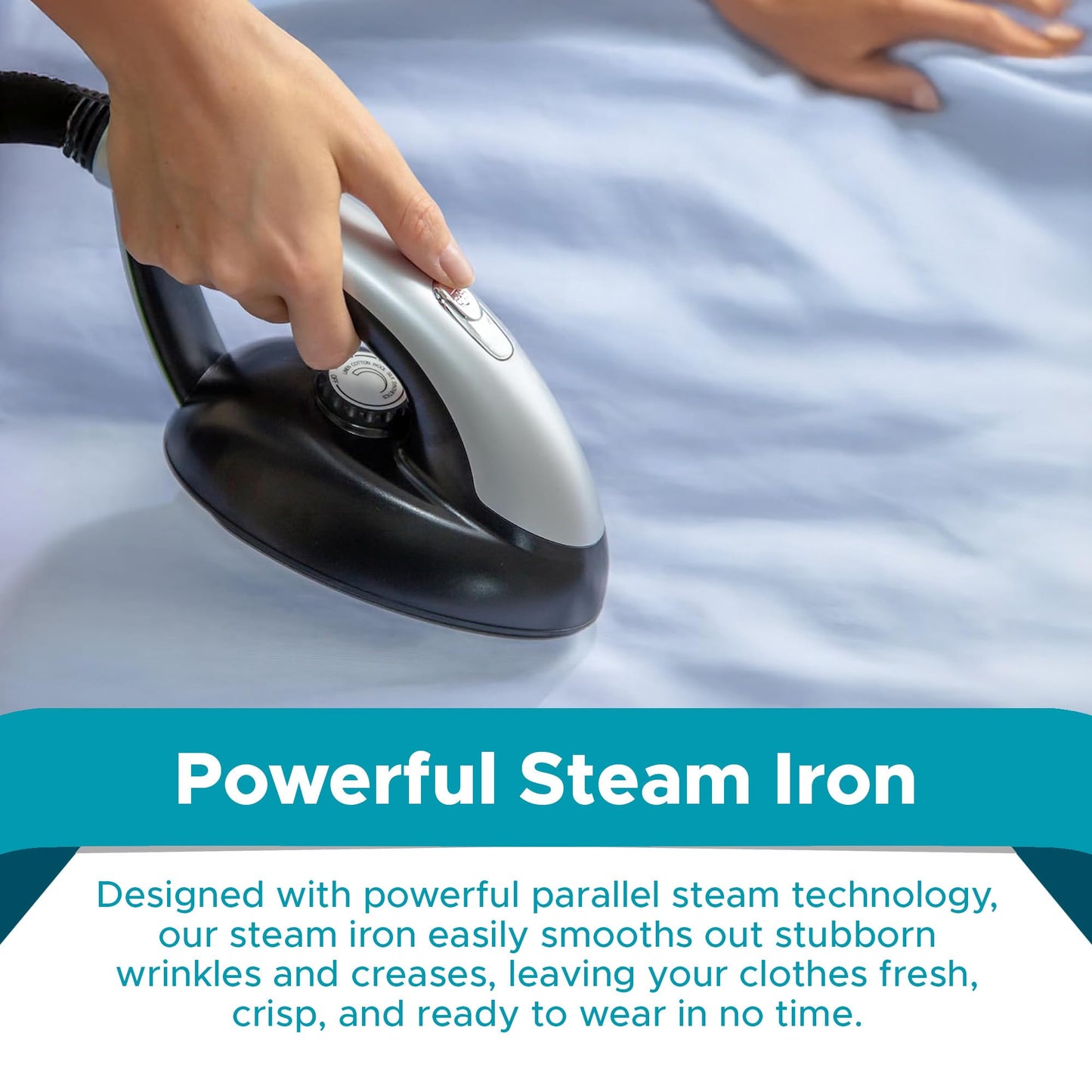 All-in-One Garment Steamer & Iron with Built-In Ironing Board & Clothes Hanger