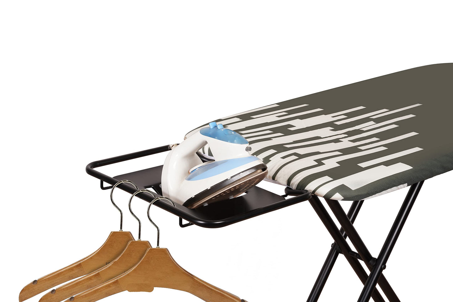 Extra-Large Ironing Board with Hang Rail & Iron Rest – 63" x 20"
