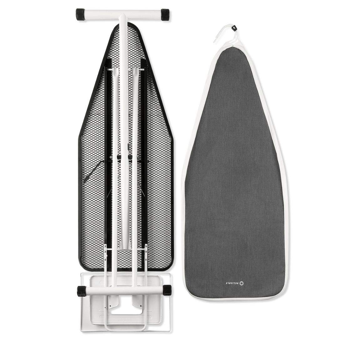 Premium Portable Ironing Board with Memory Foam Cover & Adjustable Height – Heavy-Duty Frame