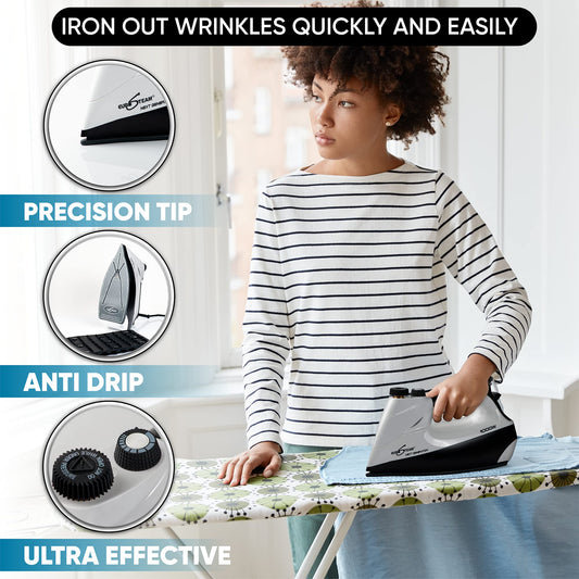 Professional Iron Steamer with Anti-Drip & Scratch-Resistant Soleplate – Horizontal & Vertical Steam